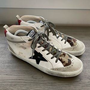 Golden Goose Sneakers Mid Star Camo
